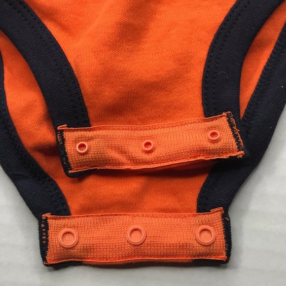 NFL Girl's Chicago Bears 12 Month One Piece Orange Black New Without Tag - Picture 6 of 11